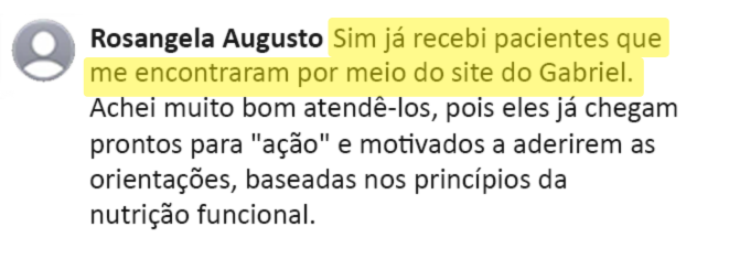 Depoimento 2 — Site de indicação profissional